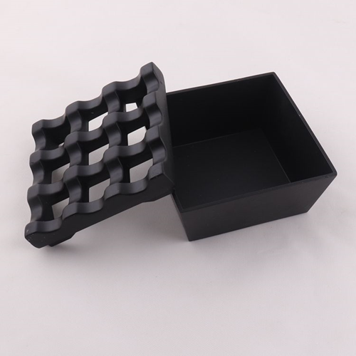  Matt Black 9 Holes Metal Windproof Smokeless Cigar Ashtray