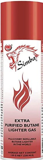  Simba Extra Purified Butane Lighter Gas Refill with Multi Nozzle 