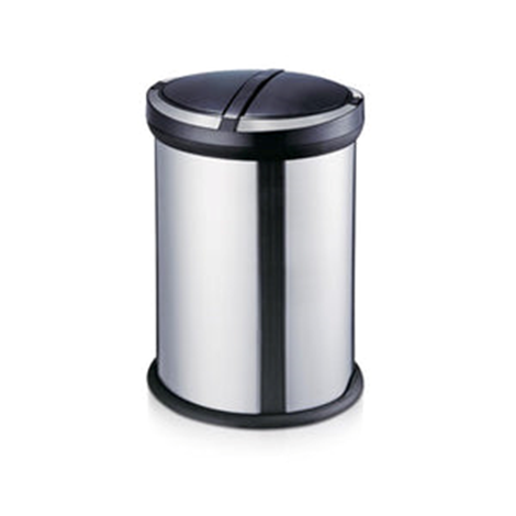 2 Compartment Stainless Steel Coated Recycle Dust Bin With Pedal 32LT - Matte Finish - Hygiene System - Made in China