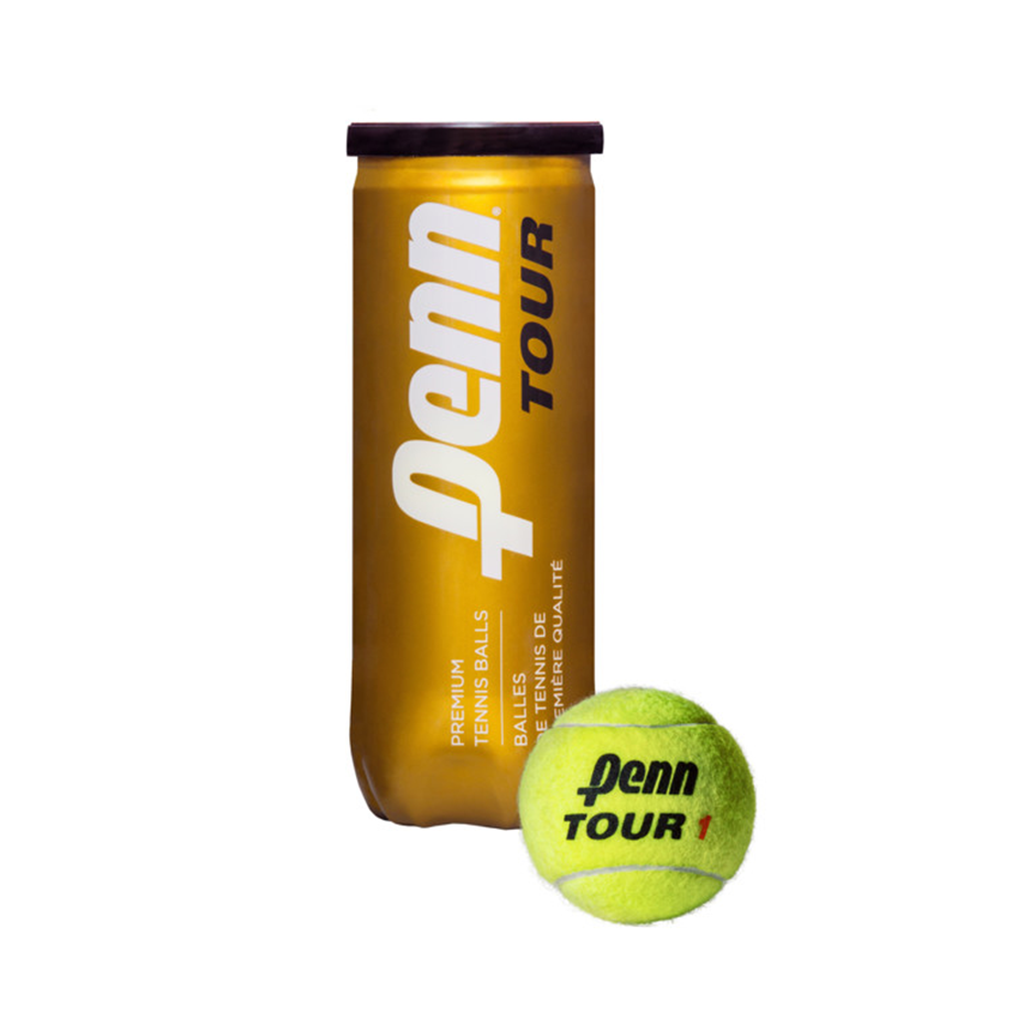 PENN TOUR EXTRA-DUTY FELT 3 TENNIS BALLS SINGLE CAN