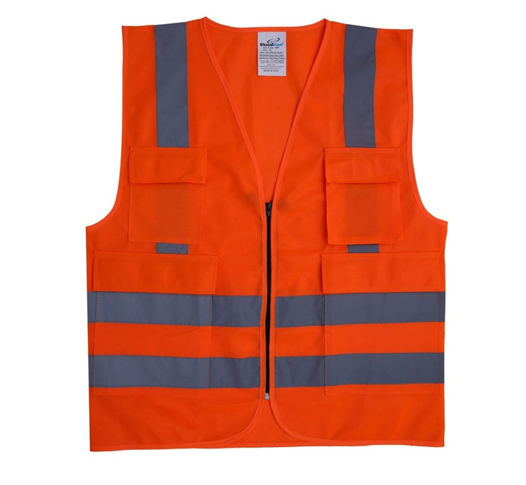 SHT - VAULTEX FABRIC VEST WITH 4 POCKETS & ZIPPER