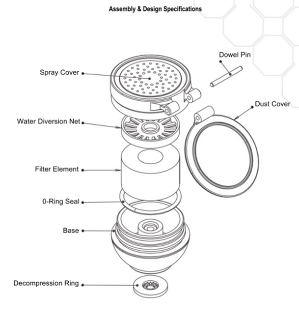  Eye Washer SS-B100, Wall Mounted Eye Washer, Stainless Steel