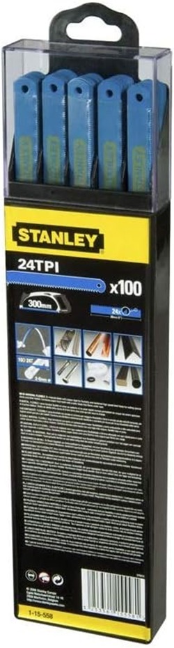  Stanley Hacksaw Blade Bimetal Set of 100