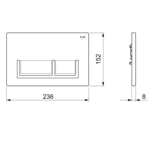  RAK-ECOFIX  PUSH PLATE FSRAKPPL002