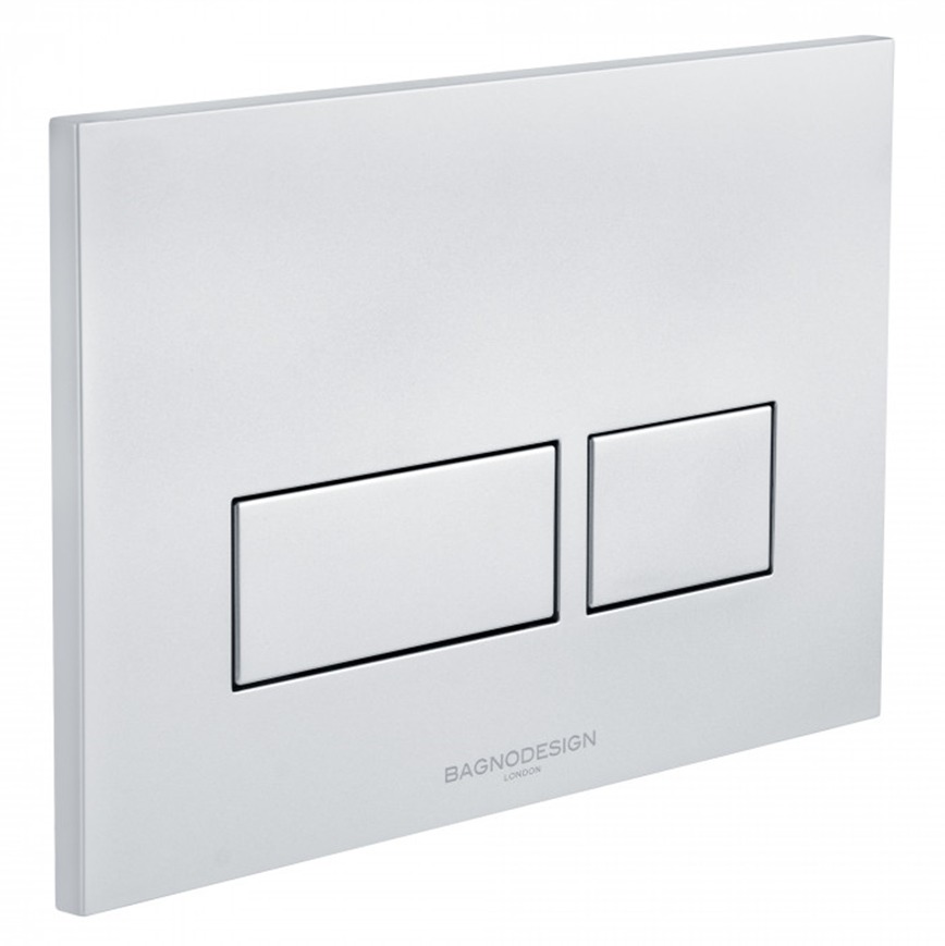  Bagnodesign Dual Flush Plate with Rectangle Buttons AQE-K5231-K-ESG2