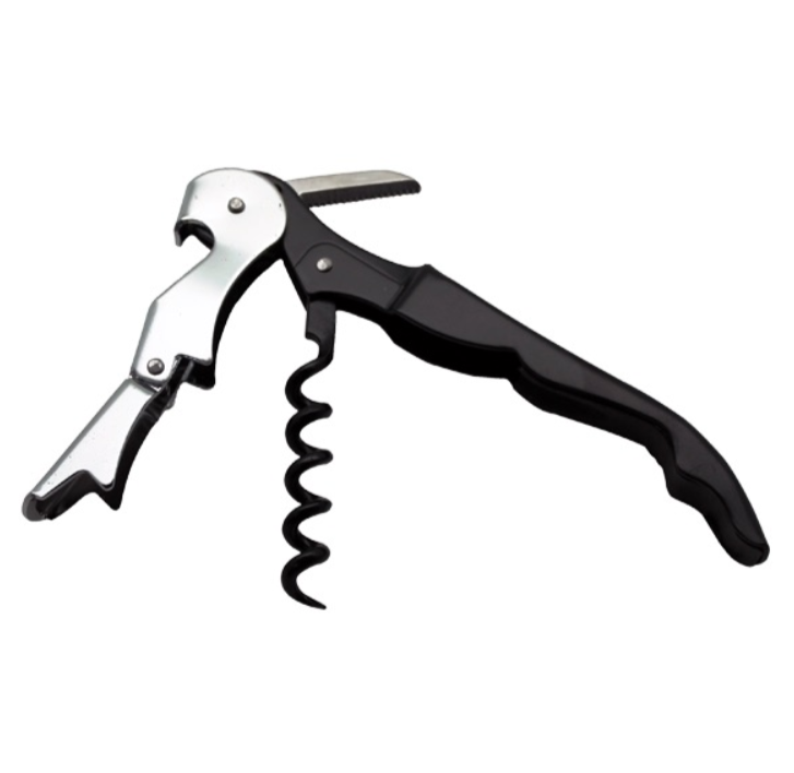 Black Pull Lever Corkscrew