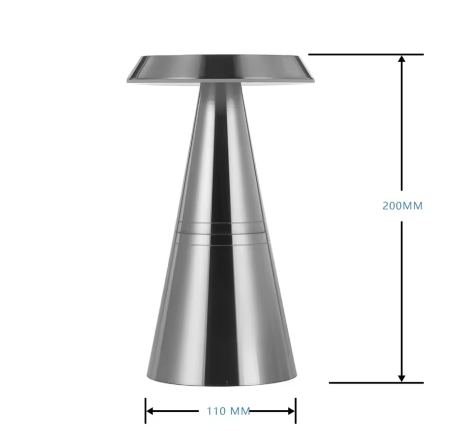  Vivacio Trapézio SS  CHROME - Rechargeable  Cordless  Table Lamp